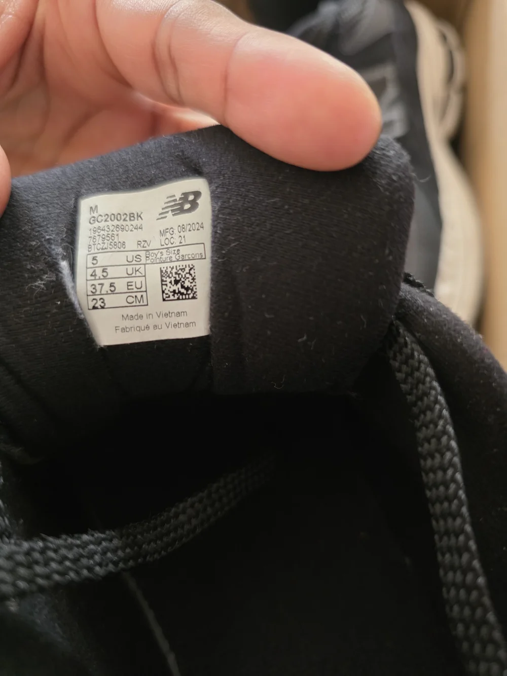 New Balance Black and Phantom Running Sneakers